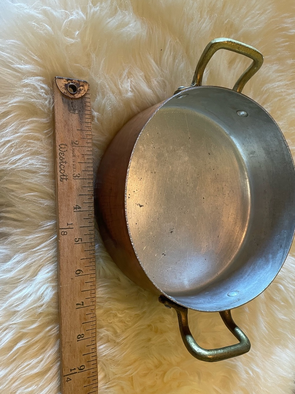 VTG French Copper Rondeau ~ France - Picture 6 of 9